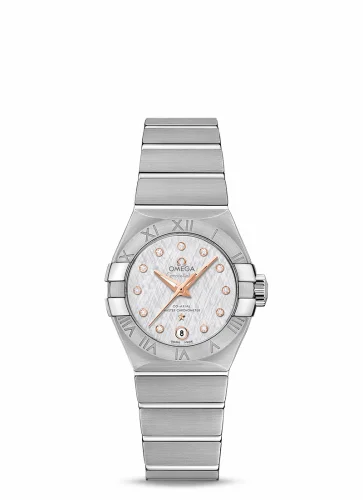 Omega Constellation Co-Axial Master Chronometer 27 Stainless Steel / Silver Silk-Diamond 127.10.27.20.52.001 (12710272052001)